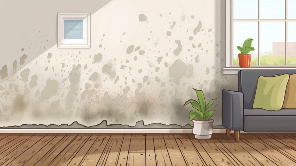 What does water damage look like?